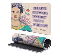 Head Case Designs Licenza Ufficiale Frida Kahlo Dipingo Fiori Arte Mista 9.84 x 11.81 x 0.12 Inches (250 x 300 mm) - S Tappetino per Mouse E Scrivania da Ufficio per Giochi Tastiera PC