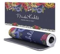 Head Case Designs Licenza Ufficiale Frida Kahlo Fiori Arte Mista 37.4 x 15.75 x 0.16 Inches (900 x 400 mm) - XL Tappetino per Mouse E Scrivania da Ufficio per Giochi Tastiera PC