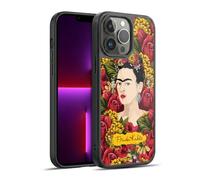 Head Case Designs Licenza Ufficiale Frida Kahlo Pattern Ritratto Floreale Rosso Cover in Gel Rinforzata [Protezione di Grado Militare] Compatibile con Apple iPhone 13 PRO Max