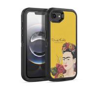Head Case Designs Licenza Ufficiale Frida Kahlo Ritratto Floreale Rosso Custodia Antiurto Ultra Blindata compatibile con Apple iPhone 16e / iPhone 17e