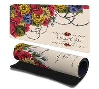 Head Case Designs Licenza Ufficiale Frida Kahlo Vite Arte Mista 23.62 x 11.81 x 0.12 Inches (600 x 300 mm) - L Tappetino per Mouse E Scrivania da Ufficio per Giochi Tastiera PC
