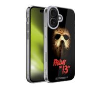 Head Case Designs Licenza Ufficiale Friday The 13th 2009 Poster Jason Voorhees Grafica Custodia in Gel [Protezione di Grado Militare] Compatibile con Apple iPhone 17