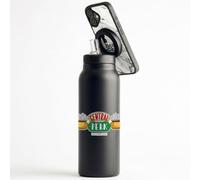 Head Case Designs Licenza Ufficiale FRIENDS Central Perk Icone dei Personaggi Nero Borraccia termica in acciaio inossidabile con supporto magnetico per telefono compatibile con gli accessori MagSafe