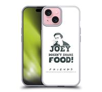 Head Case Designs Licenza Ufficiale Friends TV Show Joey Food Citazioni Custodia in Gel [Protezione di Grado Militare] Compatibile con Apple iPhone 15 E Compatibile con MagSafe