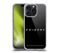 Head Case Designs Licenza Ufficiale Friends TV Show Nero Logos Custodia in Gel [Protezione di Grado Militare] Compatibile con Apple iPhone 15 PRO Max