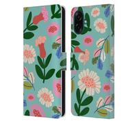 Head Case Designs Licenza Ufficiale Gabriela Thomeu Super Bloom Floreale Custodia Portafoglio in Pelle Compatibile con Samsung Galaxy A07
