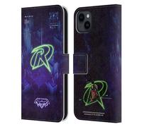 Head Case Designs Licenza Ufficiale Gotham Knights Robin Personaggio Art Custodia Portafoglio in Pelle Compatibile con Apple iPhone 15 Plus