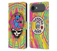 Head Case Designs Licenza Ufficiale Grateful Dead Orso Tendenze Custodia Portafoglio in Pelle Compatibile con Apple iPhone 17 Air