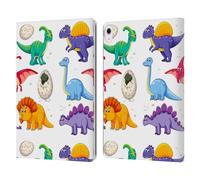 Head Case Designs Licenza Ufficiale Haroulita Dinosauri Foresta Custodia Portafoglio in Pelle Compatibile con Apple iPad Air 13 2024/2025