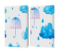 Head Case Designs Licenza Ufficiale Haroulita Pioggia di Stagione Foresta Custodia Portafoglio in Pelle Compatibile con Apple iPad Air 13 2024/2025