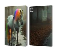 Head Case Designs Licenza Ufficiale Haroulita Unicorno Animali Arte Mista Custodia Portafoglio in Pelle Compatibile con Apple iPad PRO 12.9 2020/2021/2022