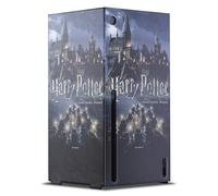 Head Case Designs Licenza Ufficiale Harry Potter Castello Grafica Console Da Gioco Wrap Compatibile con Xbox Series X