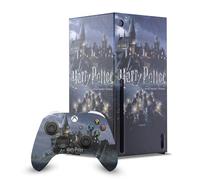Head Case Designs Licenza Ufficiale Harry Potter Castello Grafica Pacchetto Console Da Gioco Wrap E Pelle Per Controller Compatibile con Xbox Series X