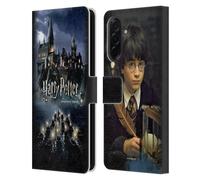 Head Case Designs Licenza Ufficiale Harry Potter Castello Sorcerer's Stone II Custodia Portafoglio in Pelle Compatibile con Samsung Galaxy A36 5G