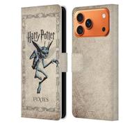 Head Case Designs Licenza Ufficiale Harry Potter Creatura Cornish Pixies Chamber Of Secrets II Custodia Portafoglio in Pelle Compatibile con Apple iPhone 17 Pro Max