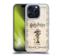 Head Case Designs Licenza Ufficiale Harry Potter Creatura Dobby House Elf Chamber of Secrets II Custodia Cover in Morbido Gel Compatibile con Apple iPhone 15 PRO