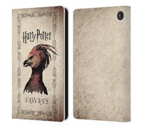 Head Case Designs Licenza Ufficiale Harry Potter Creatura Fawkes Phoenix Chamber of Secrets II Custodia Portafoglio in Pelle Compatibile con Amazon Fire 7 2022