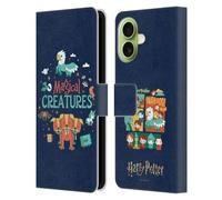 Head Case Designs Licenza Ufficiale Harry Potter Creature Magiche Deathly Hallows I Custodia Portafoglio in Pelle Compatibile con Apple iPhone 17