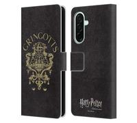 Head Case Designs Licenza Ufficiale Harry Potter Cresta Gringotts Sorcerer's Stone I Custodia Portafoglio in Pelle Compatibile con Samsung Galaxy A26 5G