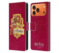 Head Case Designs Licenza Ufficiale Harry Potter Cresta Gryffindor Sorcerer's Stone I Custodia Portafoglio in Pelle Compatibile con Apple iPhone 17 Pro Max