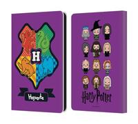 Head Case Designs Licenza Ufficiale Harry Potter Cresta Hogwarts Deathly Hallows I Custodia Portafoglio in Pelle Compatibile con Amazon Kindle Paperwhite 6