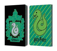 Head Case Designs Licenza Ufficiale Harry Potter Cresta Slytherin Deathly Hallows I Custodia Portafoglio in Pelle Compatibile con Amazon Kindle Paperwhite 6