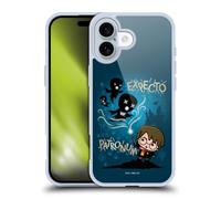 Head Case Designs Licenza Ufficiale Harry Potter Expecto Patronum Deathly Hallows III Custodia in Gel [Protezione di Grado Militare] Compatibile con Apple iPhone 16 E Compatibile con MagSafe
