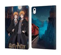 Head Case Designs Licenza Ufficiale Harry Potter Fred E George Weasley Celebrazione Anime Custodia Portafoglio in Pelle Compatibile con Apple iPad Air 11 2020/2022/2024/2025