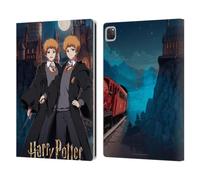 Head Case Designs Licenza Ufficiale Harry Potter Fred E George Weasley Celebrazione Anime Custodia Portafoglio in Pelle Compatibile con Apple iPad PRO 12.9 2020/2021/2022