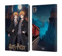 Head Case Designs Licenza Ufficiale Harry Potter Fred E George Weasley Celebrazione Anime Custodia Portafoglio in Pelle Compatibile con Apple iPad PRO 11 M4/M5 2024/2025