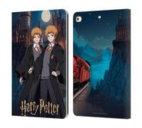 Head Case Designs Licenza Ufficiale Harry Potter Fred E George Weasley Celebrazione Anime Custodia Portafoglio in Pelle Compatibile con Apple iPad 9.7 2017 / iPad 9.7 2018