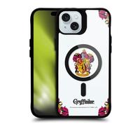 Head Case Designs Licenza Ufficiale Harry Potter Gryffindor Case Black Shockproof Bumper Case [Military Grade Protection] Compatible with Apple iPhone 15 Plus and Compatible with MagSafe