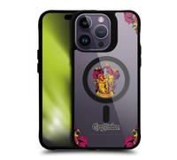 Head Case Designs Licenza Ufficiale Harry Potter Gryffindor Case Black Shockproof Bumper Case [Military Grade Protection] Compatible with Apple iPhone 14 Pro Max and Compatible with MagSafe