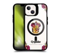 Head Case Designs Licenza Ufficiale Harry Potter Gryffindor Case Black Shockproof Bumper Case [Military Grade Protection] Compatible with Apple iPhone 13 and Compatible with MagSafe