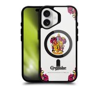 Head Case Designs Licenza Ufficiale Harry Potter Gryffindor Case Black Shockproof Bumper Case [Military Grade Protection] Compatible with Apple iPhone 16 and Compatible with MagSafe