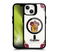 Head Case Designs Licenza Ufficiale Harry Potter Gryffindor Case Black Shockproof Bumper Case [Military Grade Protection] Compatible with Apple iPhone 14 and Compatible with MagSafe