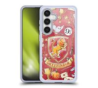 Head Case Designs Licenza Ufficiale Harry Potter Gryffindor Modello Deathly Hallows XIII Custodia in Gel [Protezione di Grado Militare] Compatibile con Samsung Galaxy S24 5G E Compatibile con MagSafe