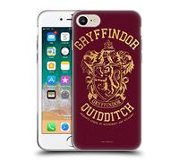Head Case Designs Licenza Ufficiale Harry Potter Gryffindor Quidditch Deathly Hallows X Custodia Cover in Morbido Gel Compatibile con Apple iPhone 7/8 / SE 2020 & 2022