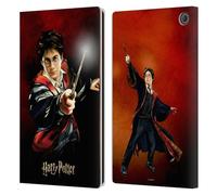 Head Case Designs Licenza Ufficiale Harry Potter Harry Primo Piano Prisoner Of Azkaban II Custodia Portafoglio in Pelle Compatibile con Amazon Fire Max 11 2023