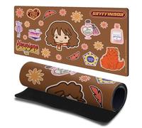 Head Case Designs Licenza Ufficiale Harry Potter Hermione Granger Collezione Collage di Adesivi 23.62 x 11.81 x 0.12 Inches (600 x 300 mm) - L Tappetino per Mouse E Scrivania per Giochi Tastiera PC