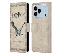 Head Case Designs Licenza Ufficiale Harry Potter Hippogriff Buckbeak Prisoner of Azkaban III Custodia Portafoglio in Pelle Compatibile con Apple iPhone 17 PRO