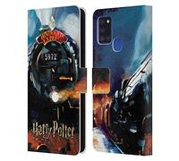 Head Case Designs Licenza Ufficiale Harry Potter Hogwarts Express Prisoner of Azkaban II Custodia Portafoglio in Pelle Compatibile con Samsung Galaxy A21s (2020)