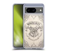 Head Case Designs Licenza Ufficiale Harry Potter Hogwarts Pergamena Sorcerer's Stone I Custodia Cover in Morbido Gel Compatibile con Google Pixel 8