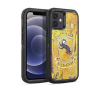 Head Case Designs Licenza Ufficiale Harry Potter Hufflepuff Modello Deathly Hallows XIII Custodia Antiurto Ultra Blindata Compatibile con Apple iPhone 12 / iPhone 12 PRO