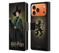 Head Case Designs Licenza Ufficiale Harry Potter Minerva Mcgonagall Chamber Of Secrets IV Custodia Portafoglio in Pelle Compatibile con Apple iPhone 17 Pro Max