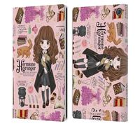 Head Case Designs Licenza Ufficiale Harry Potter Modello Hermione Deathly Hallows XXXVII Custodia Portafoglio in Pelle Compatibile con Amazon Fire Max 11 2023