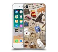 Head Case Designs Licenza Ufficiale Harry Potter Modello Hogwarts 2 Deathly Hallows XXXVII Custodia Cover in Morbido Gel Compatibile con Apple iPhone 7/8 / SE 2020 & 2022