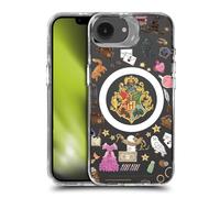 Head Case Designs Licenza Ufficiale Harry Potter Modello Hogwarts Icone Magiche Custodia Antiurto [Grado Militare] Compatibile con Apple iPhone 16e / Apple iPhone 17e e Compatibile con MagSafe