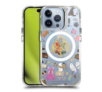 Head Case Designs Licenza Ufficiale Harry Potter Modello Hogwarts Icone Magiche Custodia Antiurto [Protezione di Grado Militare] Compatibile con Apple iPhone 13 PRO e Compatibile con MagSafe