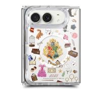 Head Case Designs Licenza Ufficiale Harry Potter Modello Hogwarts Icone Magiche Custodia Antiurto [Protezione di Grado Militare] Compatibile con Apple iPhone Duo e Compatibile con MagSafe